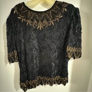 Vintage sequin top